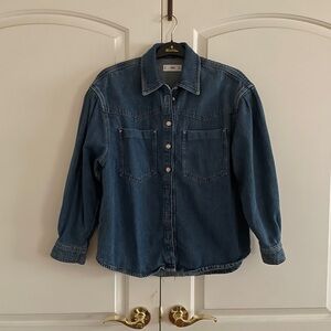 Mango MNG Denim Jacket in Classic Blue